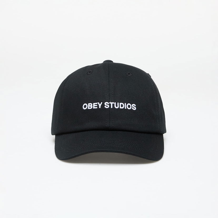 Šiltovka OBEY Studios Strap Back Hat Black Universal Čierna | 100140441-BLK