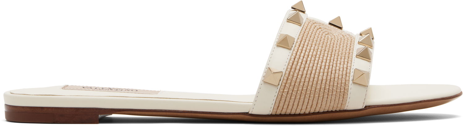 Doplnky Valentino Valentino Garavani Rockstud Slide Sandals Biela | 6W0S0MH4HJQ, 0