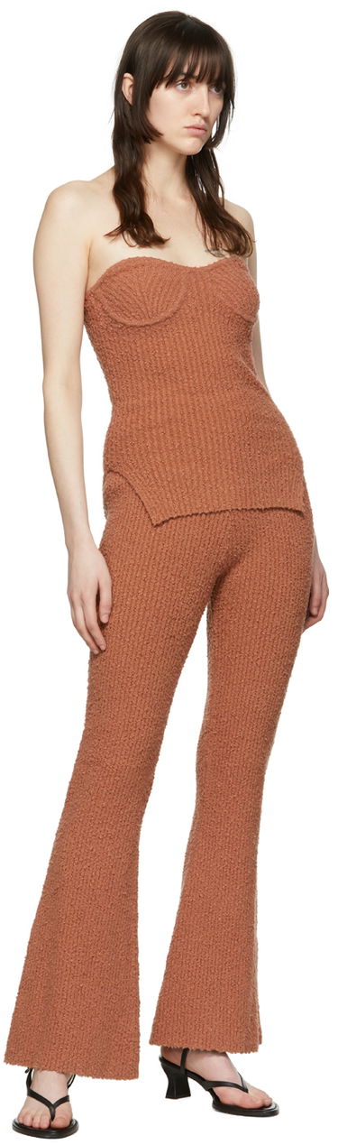 Tielko Helmut Lang Exclusive Textured Knit Camisole Oranžová | L04HW706, 3