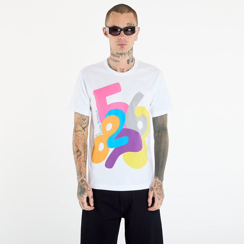 Tričko COMME des GARÇONS Comme des Garçons SHIRT T-Shirt With Graphic Print Biela | FP-T001-W25 White