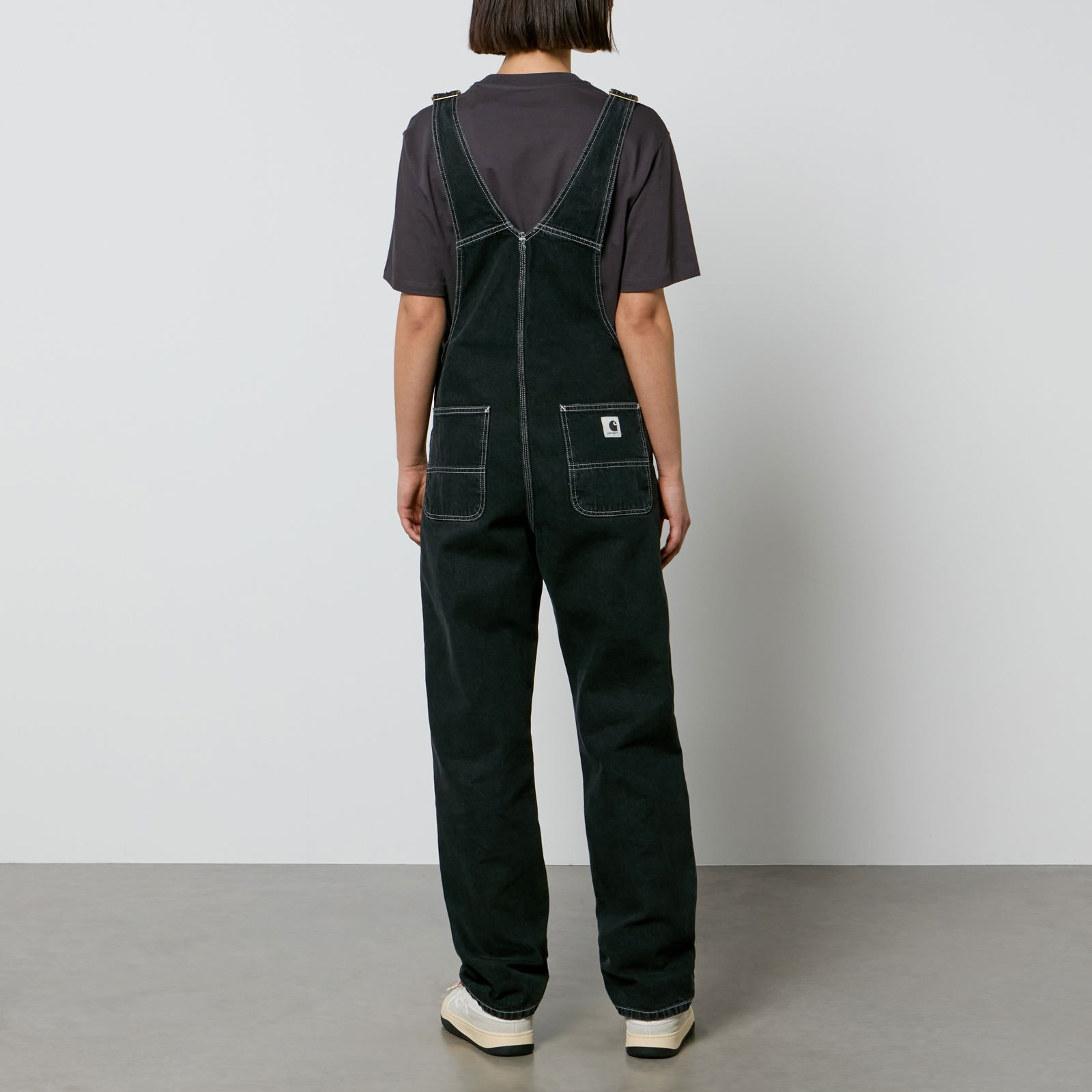 Bib Denim Straight-Leg Dungarees