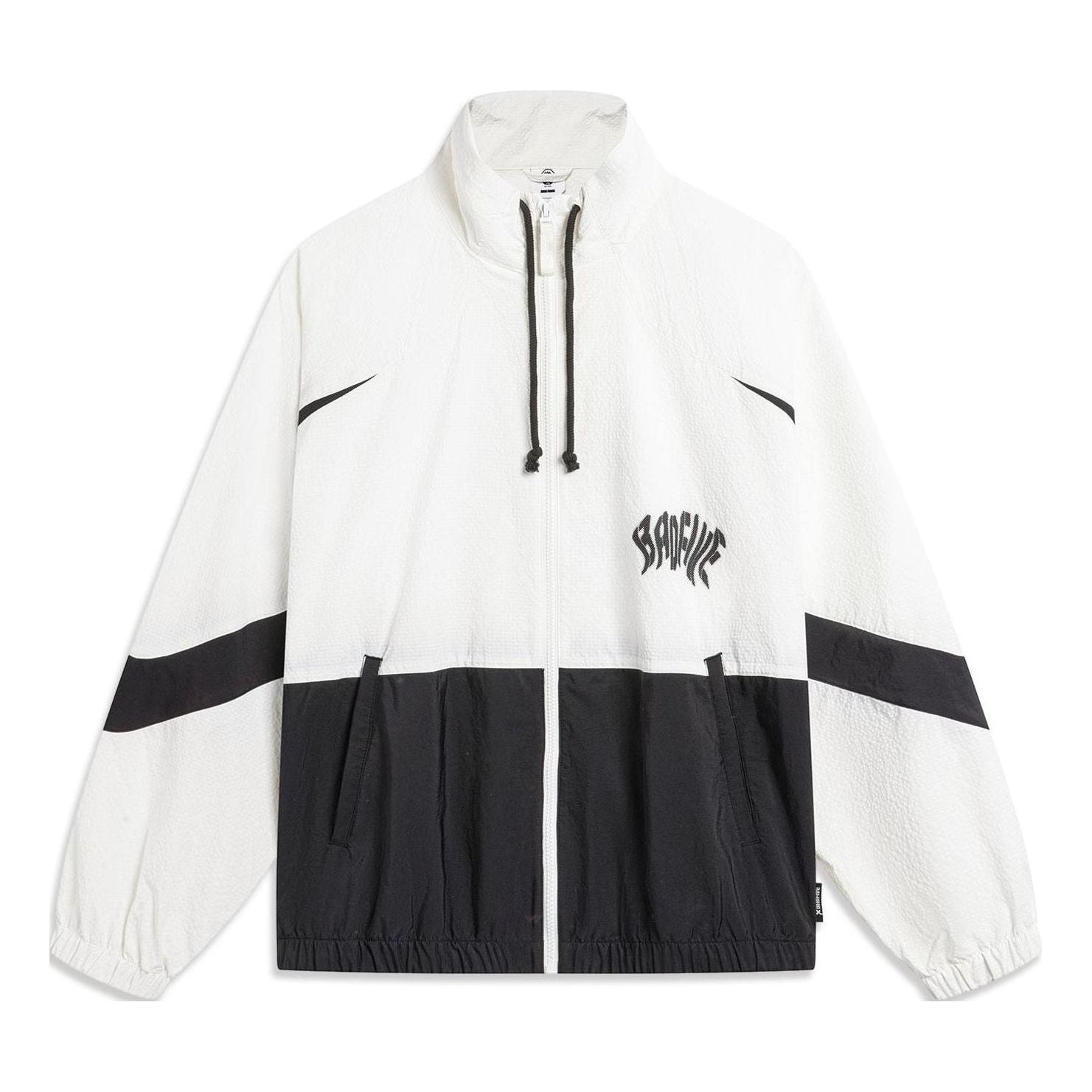 Vetrovka Li-Ning Hoops Graphic Jacket Biela | AFDU419-2, 0