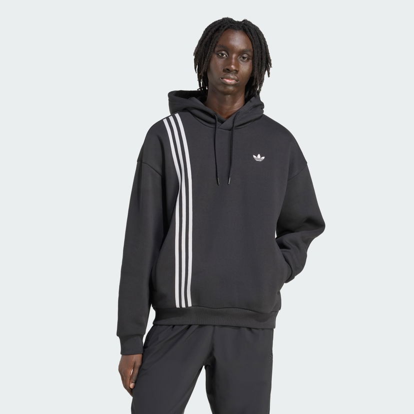 Mikina adidas Performance Hoodie with Stripes Čierna | JV9879