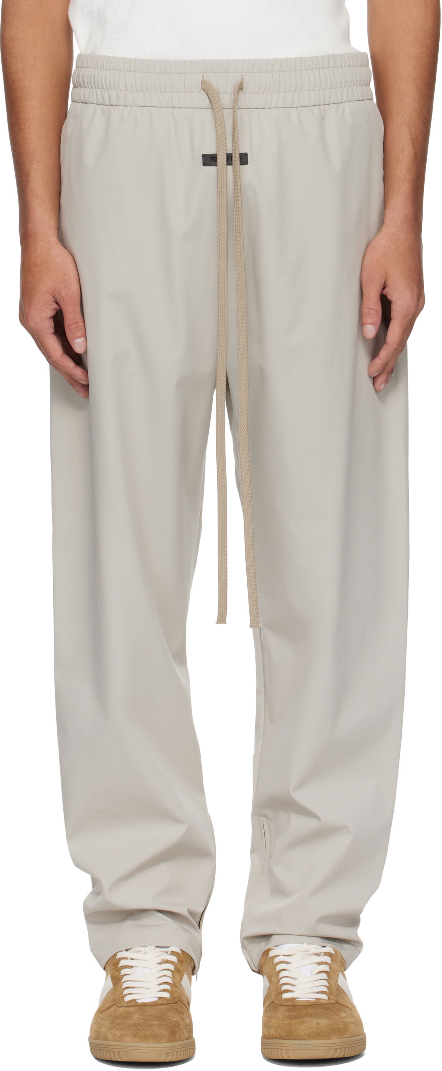 Tepláky Fear of God Fear of God Nylon Track Pants Šedá | FGE240-404PON, 0