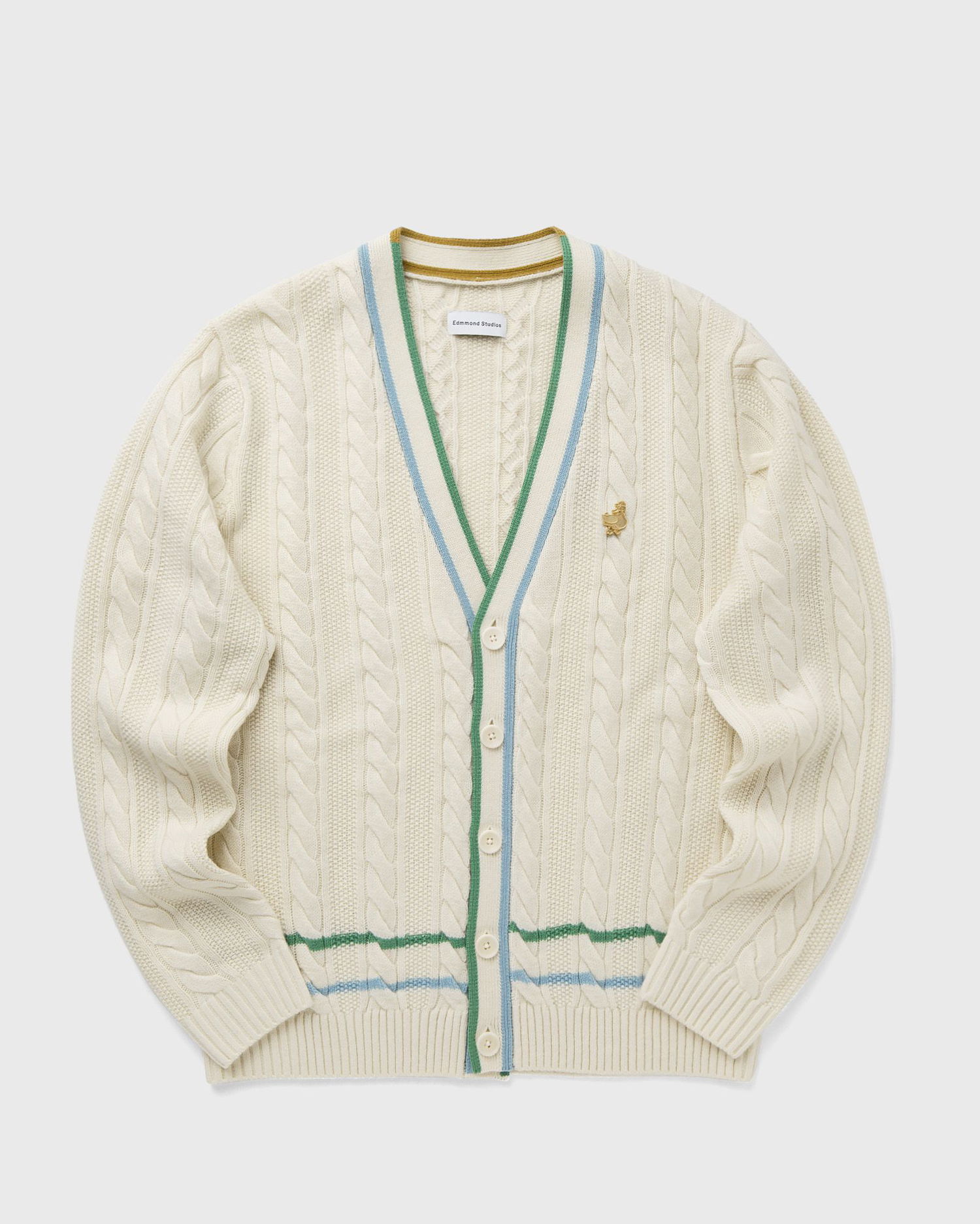 Sveter Edmmond Studios Cable Knit Cardigan Biela | 324-60-19010, 0