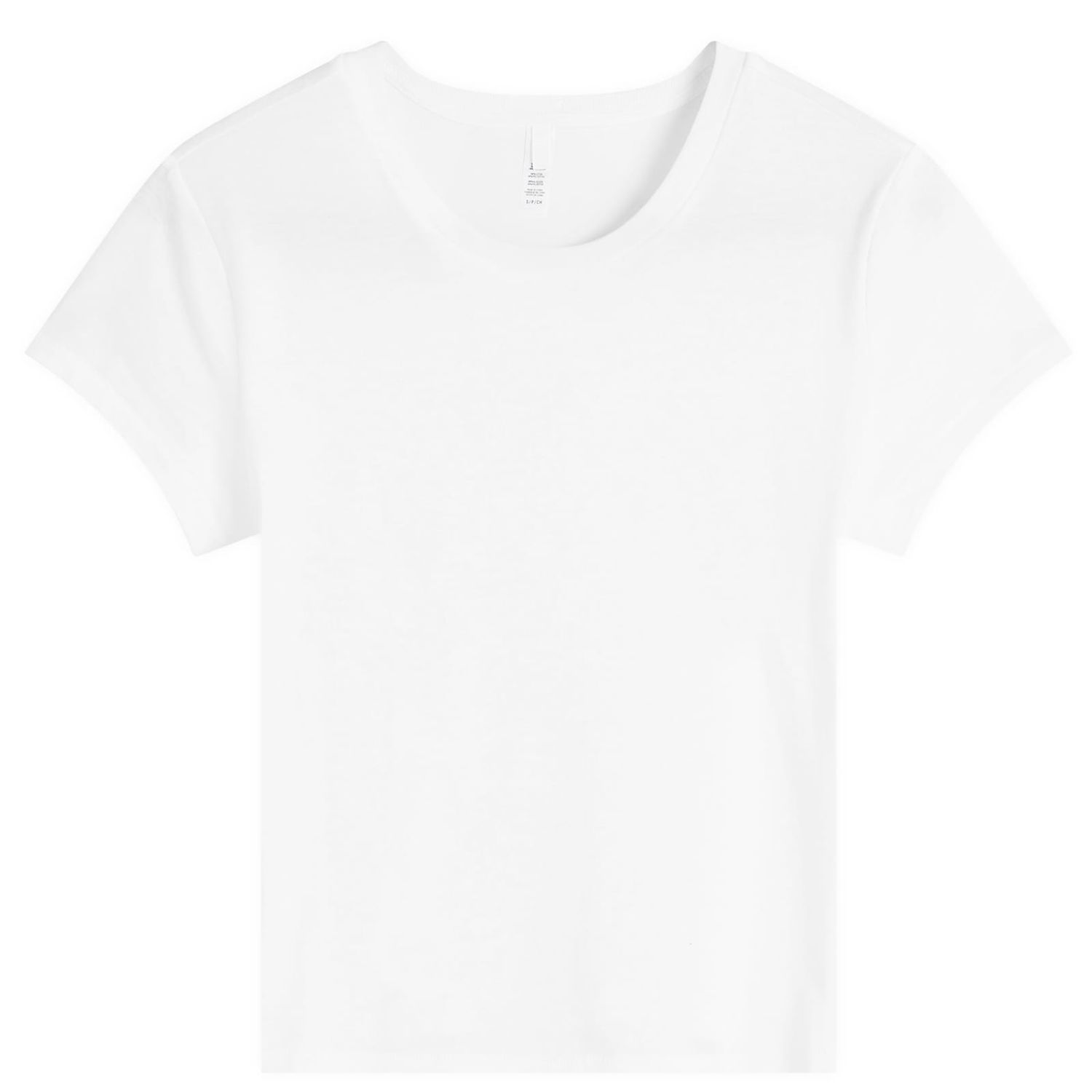 Tričko SKIMS Relaxed Fit Shrunken T-Shirt Size Large Biela | SS-STT-6128W-SNOW, 0