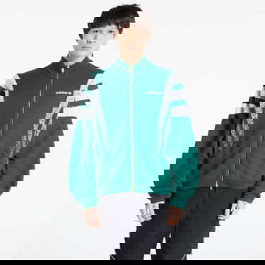 Bunda adidas Originals Santiago Full-Zip Knit Jacket with Speckled Stripes Zelené | KE4603, 0