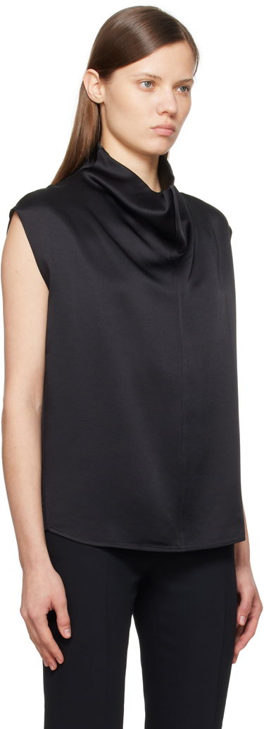 Tielko TOTEME TOTEME Sleeveless Funnel Neck Blouse Biela | 251-WRT0460-FB0344, 4