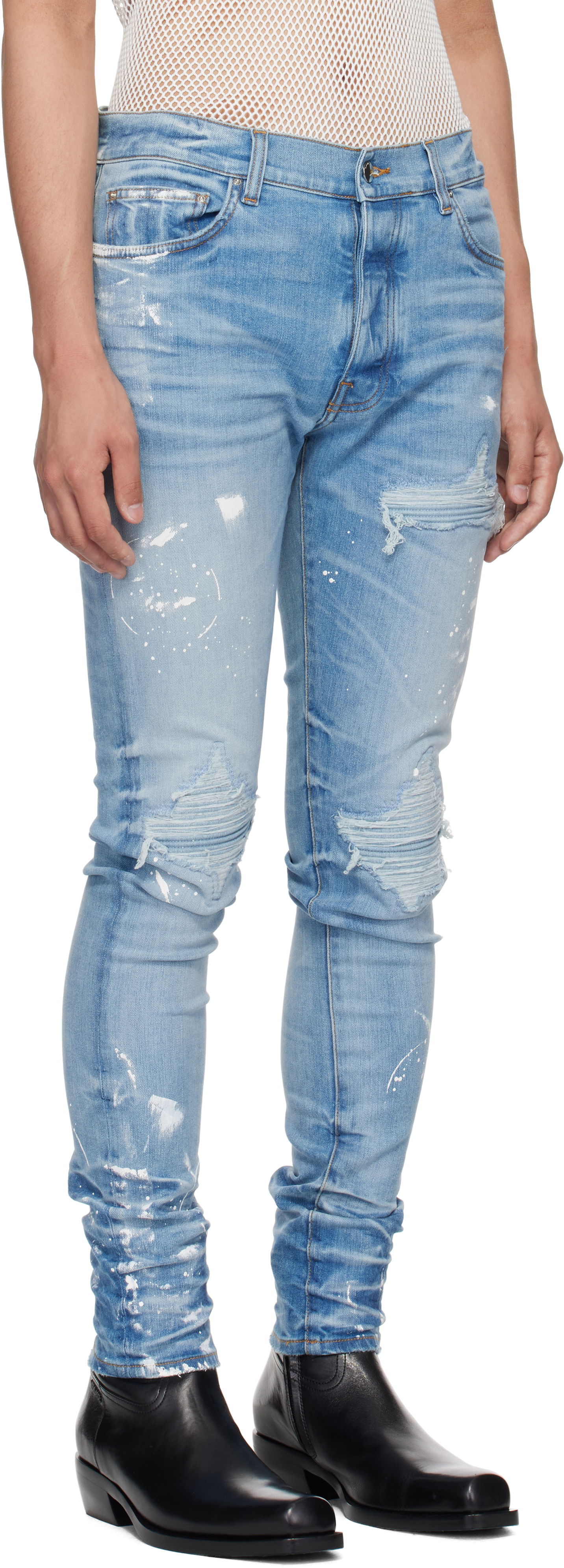 Džínsy AMIRI AMIRI Painter MX1 Jeans Modrá | AMDNSY1160, 1