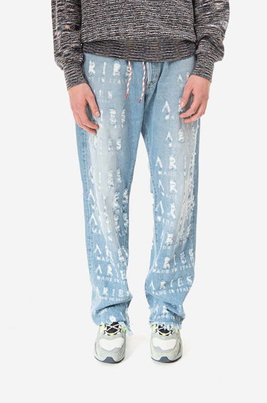 Džínsy Aries Aries Destroyed Batten Jeans Modrá | AR31300, 0