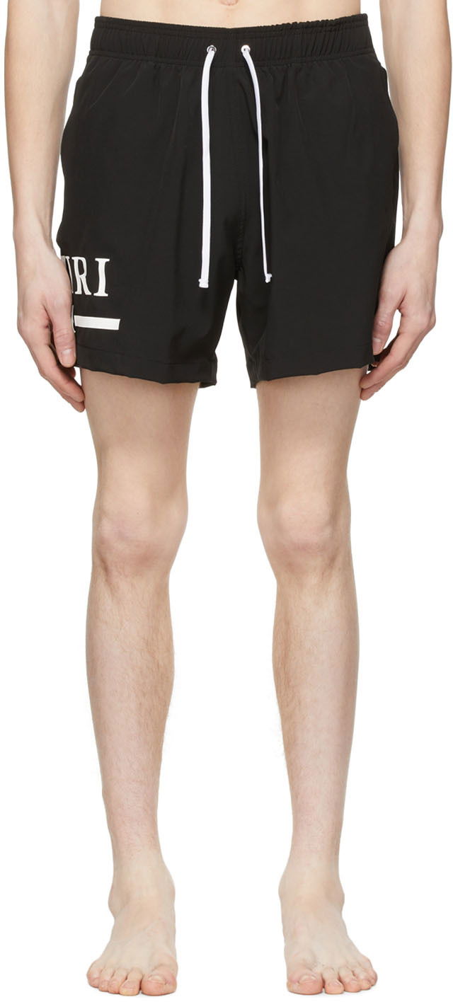 Plavky AMIRI Polyester Swim Shorts Čierna | SS22MSB004