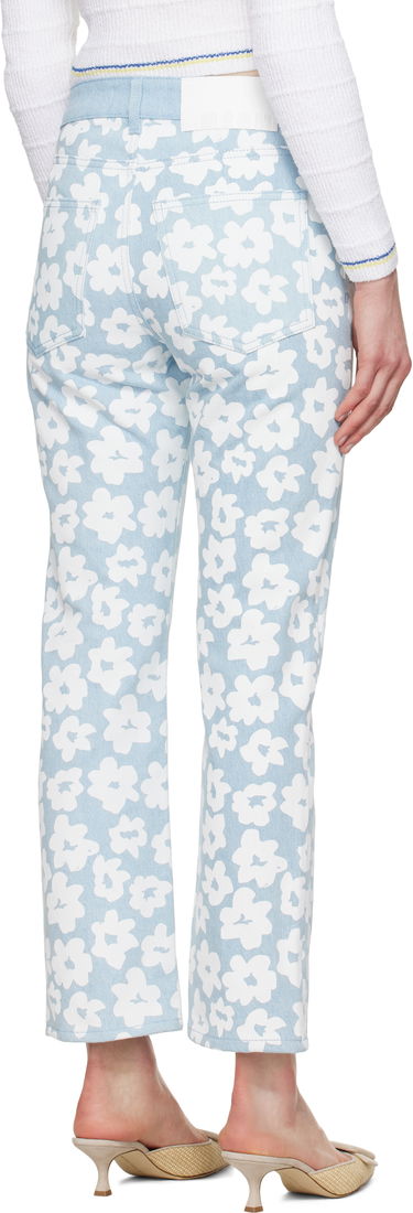Džínsy MSGM MSGM Printed Jeans Modrá | 3841MDP232 257272, 2