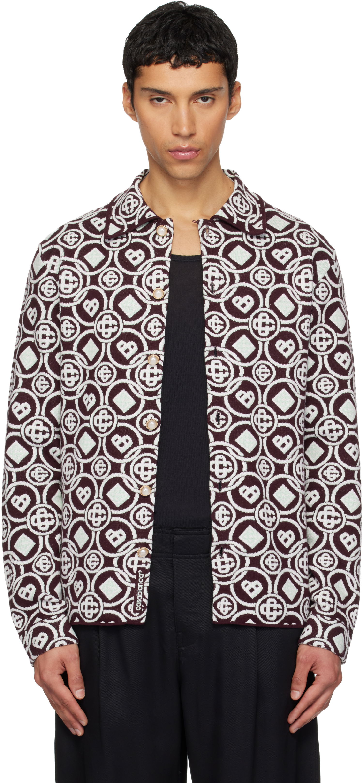 Košeľa Casablanca Monogram Shirt Rôznofarebný | M-AW25-KW-1093-01, 0