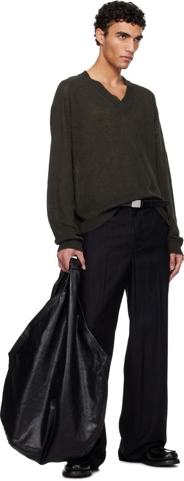 Sveter OUR LEGACY OUR LEGACY Rue V-Neck Sweater Zelené | M2253RNG, 4