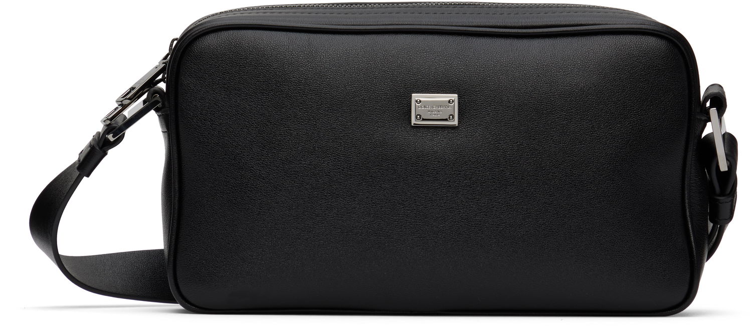 Taška cez rameno Dolce & Gabbana Dolce&Gabbana Calfskin Crossbody Bag Čierna | BM2386AV956, 0