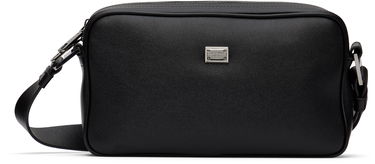Taška cez rameno Dolce & Gabbana Dolce&Gabbana Calfskin Crossbody Bag Čierna | BM2386AV956, 0
