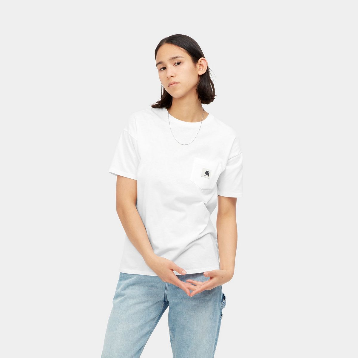 Tričko Carhartt WIP Pocket T-Shirt Biela | I032215_02_XX, 1