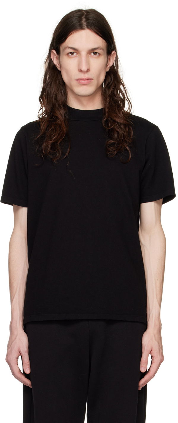 Tričko LES TIEN Mock Neck T-Shirt Čierna | HV-2001, 0