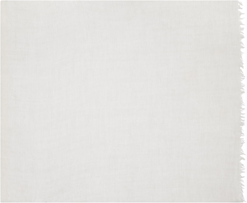 Šál Rick Owens Rick Owens Concordians Follo Scarf Biela | RU02E1462 SCAR