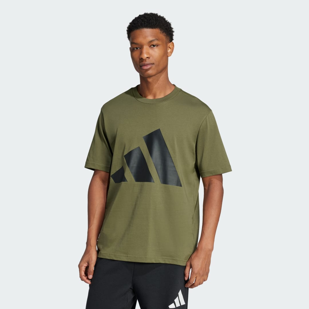 Tričko adidas Performance Essentials Big Logo Graphic Training T-Shirt Zelené | JE8931, 0