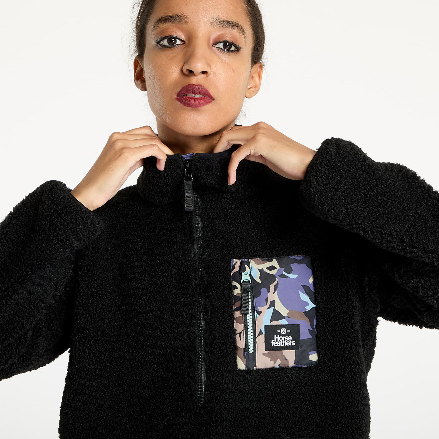 Mikina Horsefeathers Sweatshirt Elvira Sweatshirt Black XS Čierna | TW033F, 1