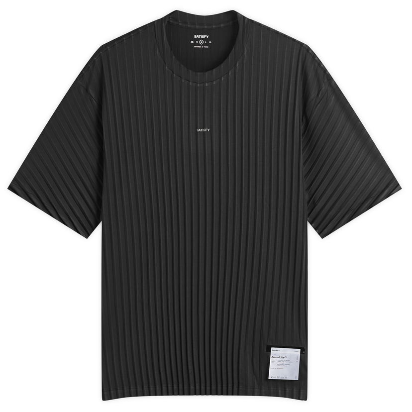 Tričko Satisfy Auralite Pleated T-Shirt, Size Small Čierna | 11043-BK-SA