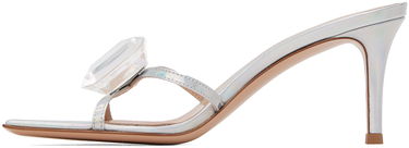 Tenisky a topánky Gianvito Rossi Jaipur Rhinestone Heeled Sandals Metalická | G16780.70RIC.MET, 2