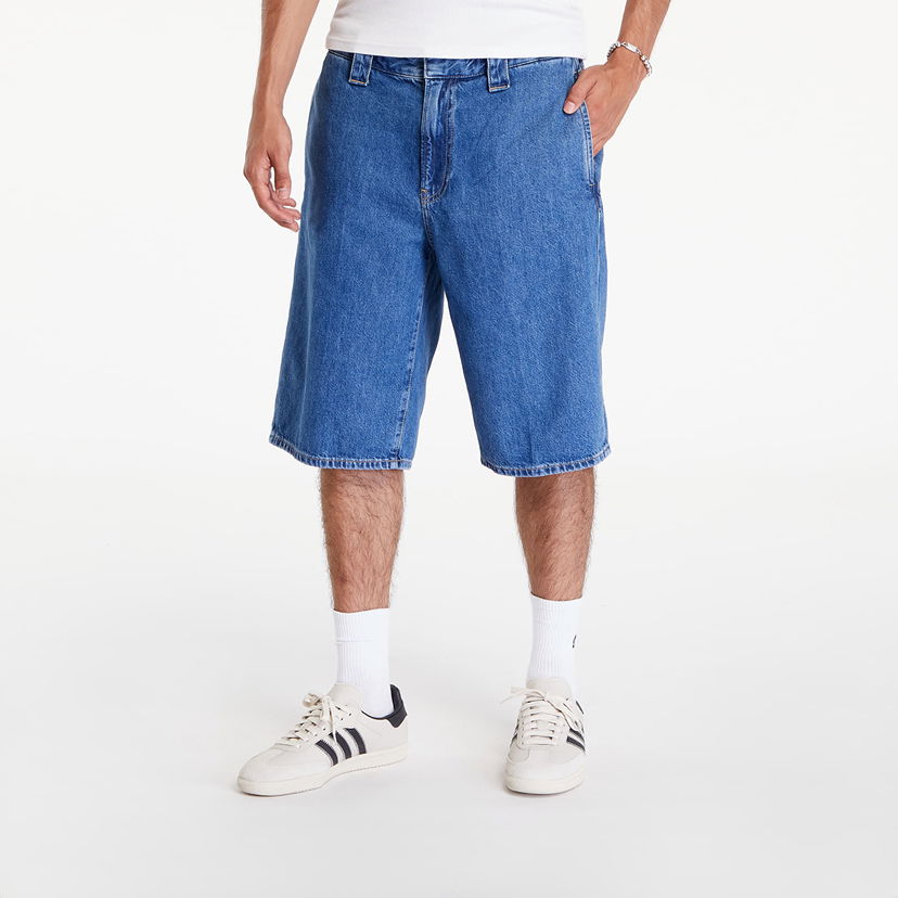 Šortky CALVIN KLEIN Trouser Shorts Denim Modrá | J30J325761 1A4