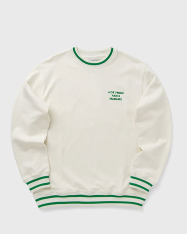 Sveter Drôle de Monsieur Drole de Monsieur Le Sport Slogan Sweatshirt Biela | F-SW140-CO127-CM, 0