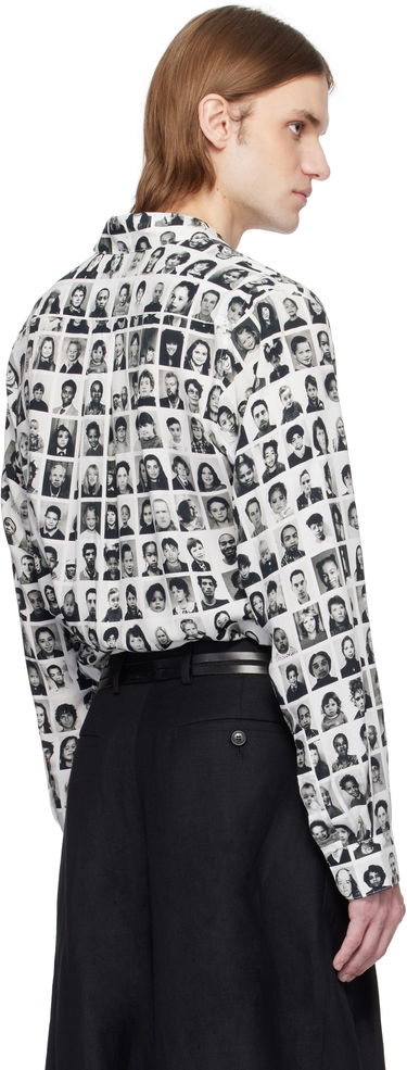Košeľa Martine Rose Martine Rose Classic Photo Print Shirt Biela | 401WS24020, 2