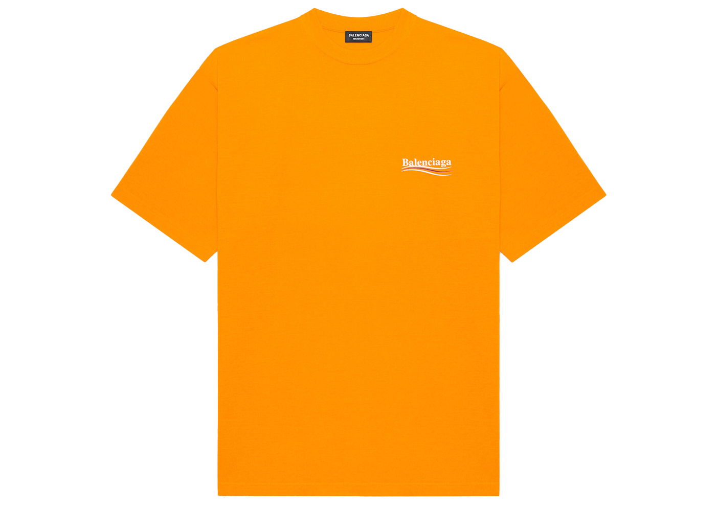Tričko Balenciaga Political Campaign Large Fit T-Shirt Fluo Orange Oranžová | 641675TKVE87073, 0