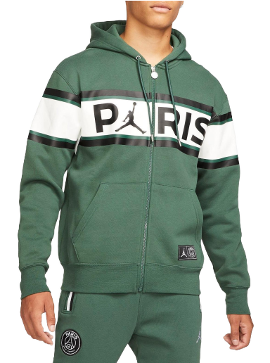 Mikina Jordan Paris Saint-Germain Full-Zip Hoodie Zelené | db6481-333