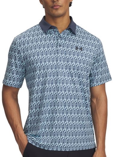 Polo tričko Under Armour Under Armour Playoff 3.0 Printed Golf Polo Modrá | 1378677-494, 0