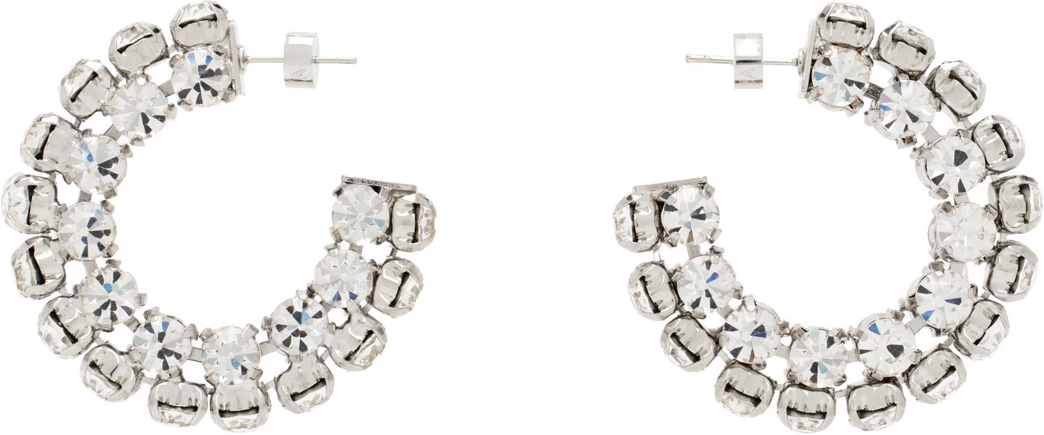 Náušnice Area AREA Small Crystal Hoop Earrings Metalická | 0000JW0015OT01, 0