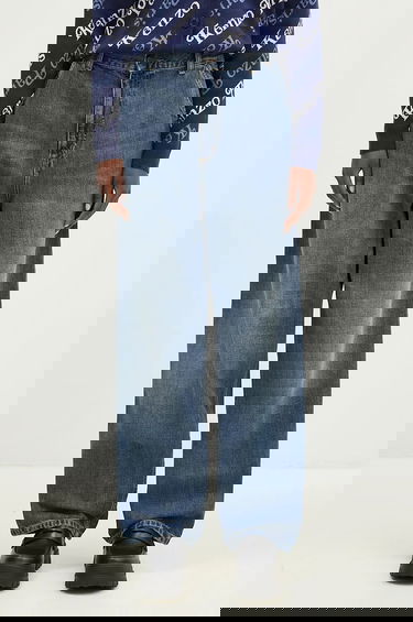 Džínsy Carhartt WIP Brandon Single Knee High Waist Wide Leg Jeans Modrá | I034225.014L, 0