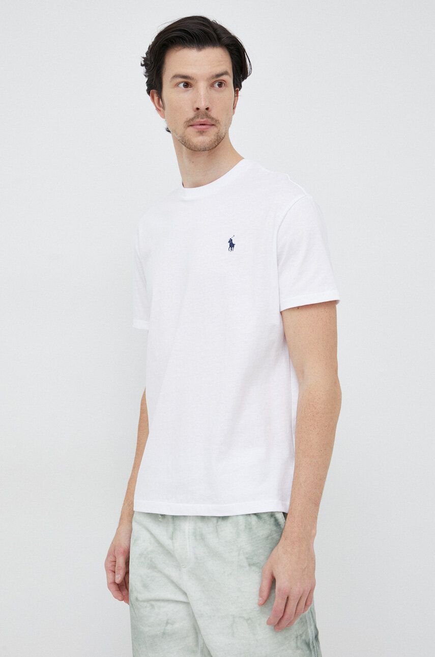 Tričko Polo by Ralph Lauren Classic Fit Cotton T-Shirt Biela | 710707087, 0
