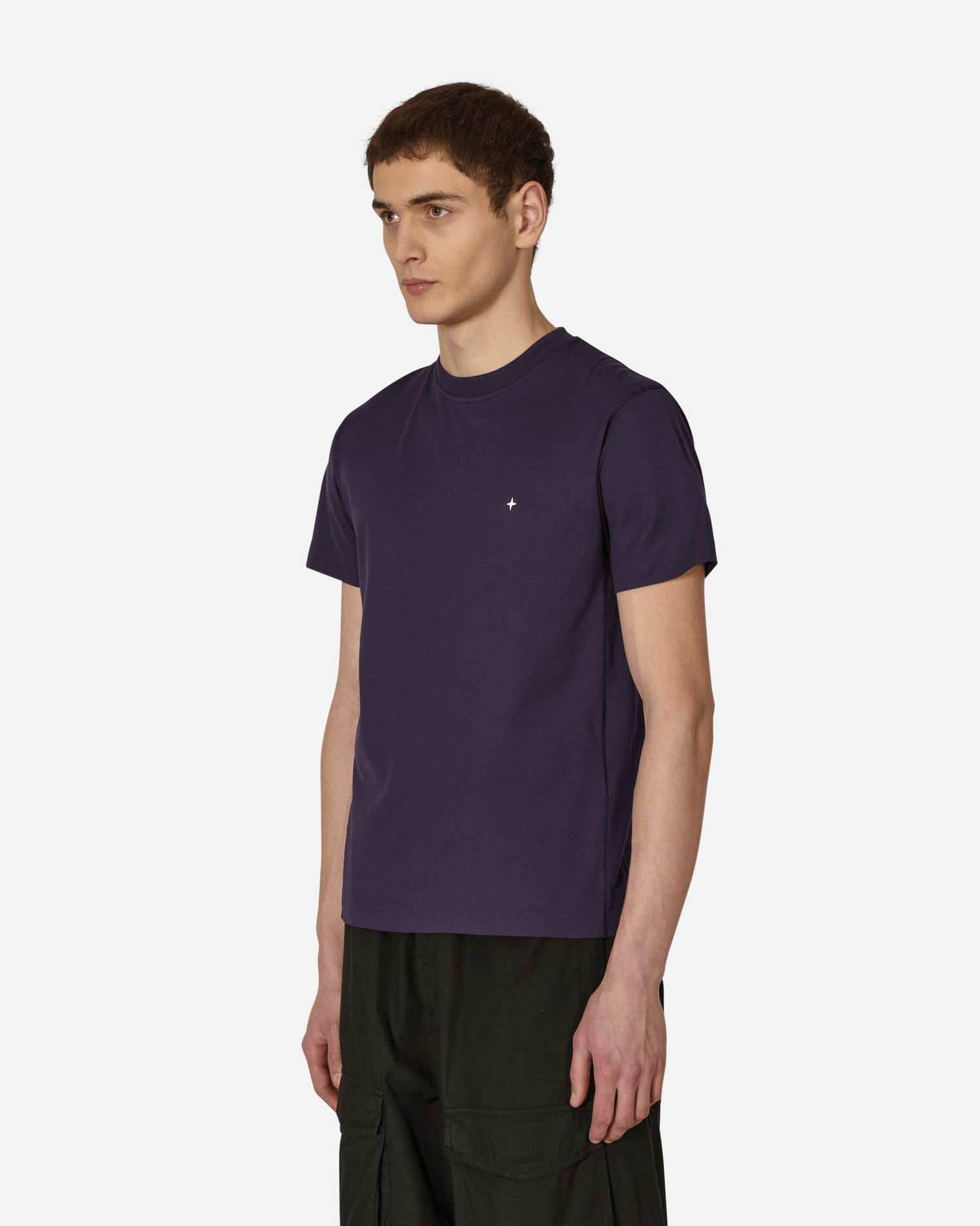 Tričko Stone Island Stellina Garment Dyed T-Shirt Fialová | MO7815208G3 V0026, 1