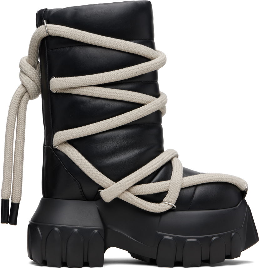Tenisky a topánky Rick Owens Rick Owens Concordians Lunar Mega Tractor Boots Čierna | RU02E1862 LLPPW3