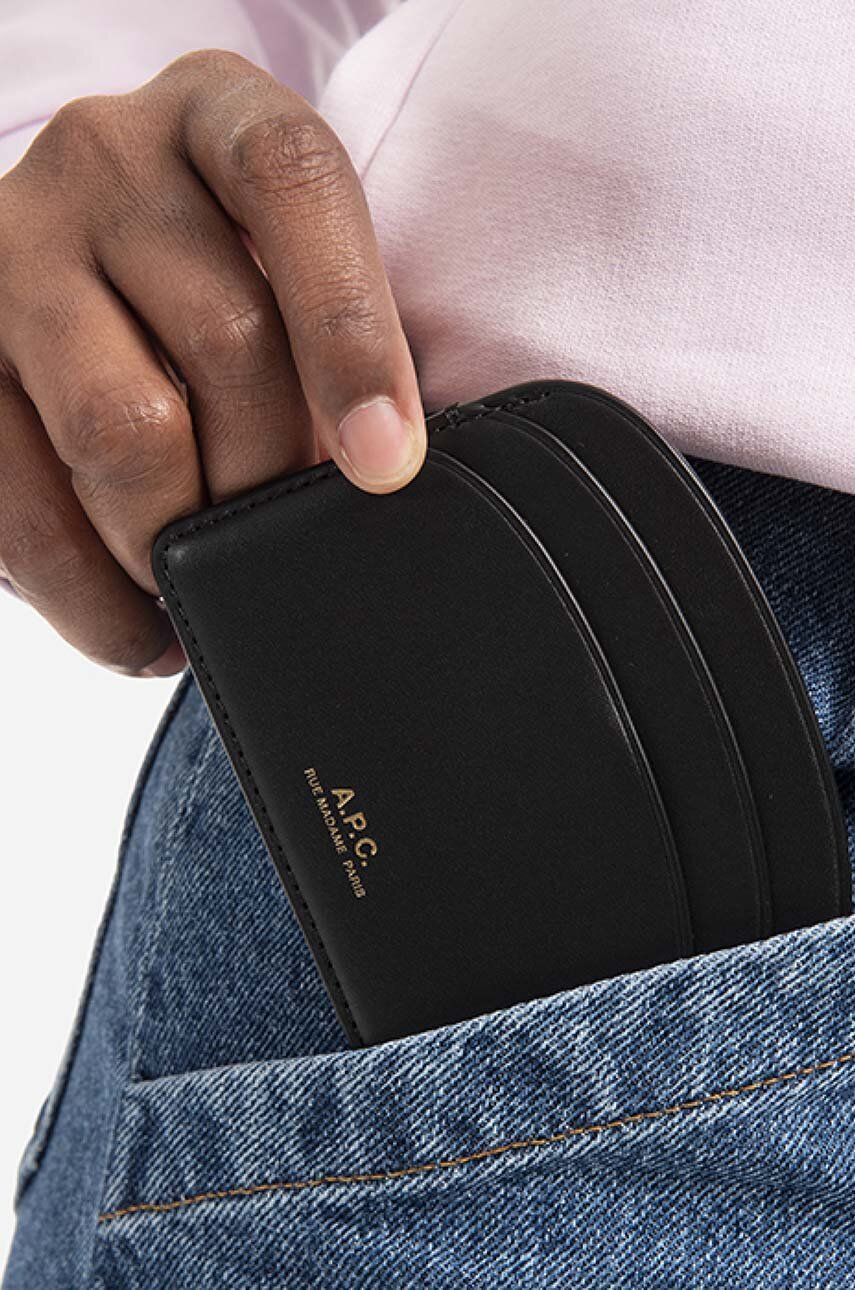 Navy Demi-Lune Card Holder
