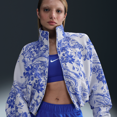 Bomber bunda Nike Loose Fit Jacquard Track Jacket Sportswear Collection Biela | HF9579-100, 0
