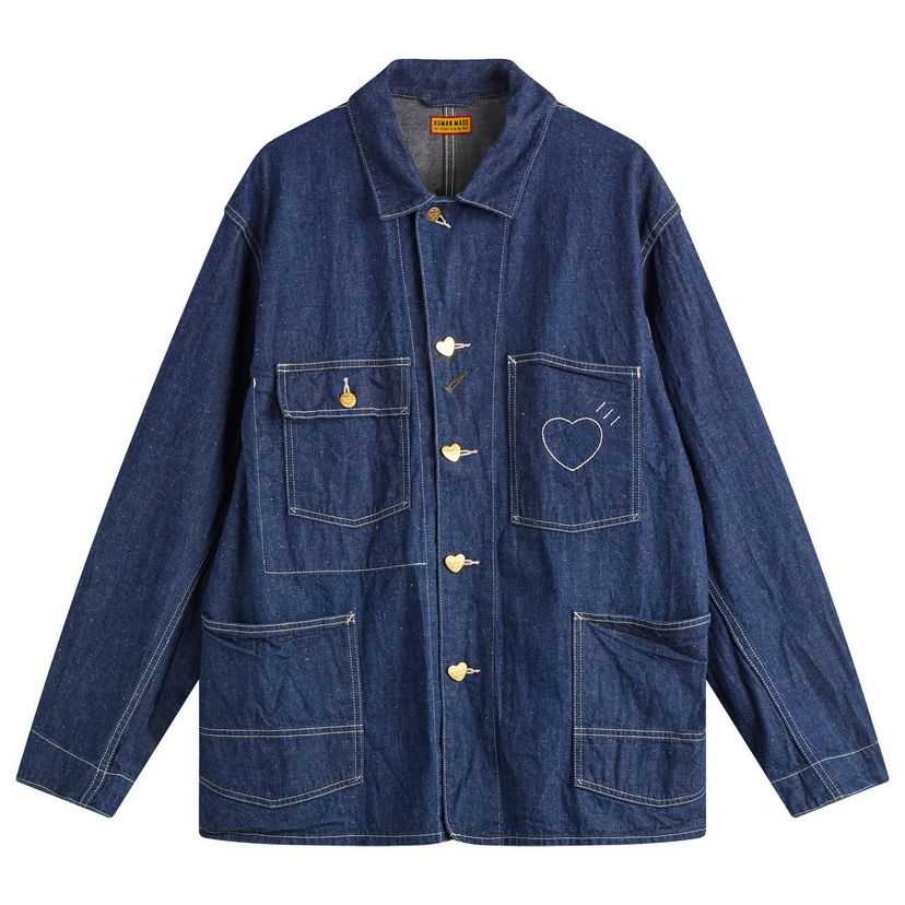 Bunda Human Made Human Made Coverall Jacket, Size Large Modrá | HM30JK003-IND