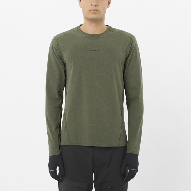 Tričko Salomon Long Sleeve Active Tee Zelené | LC2649700, 0