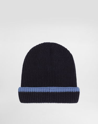 Kulicha Dolce & Gabbana Dolce & Gabbana Embroidered Patch Knitted Hat Navy | LBKH90JDVBLB3895, 1