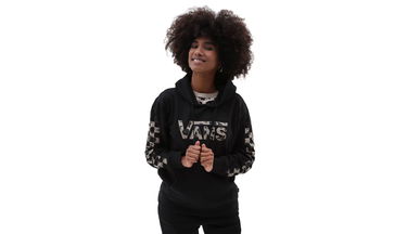 Mikina Vans Dotty Check Pullover Hoodie Čierna | VN0A7RNZBLK, 2