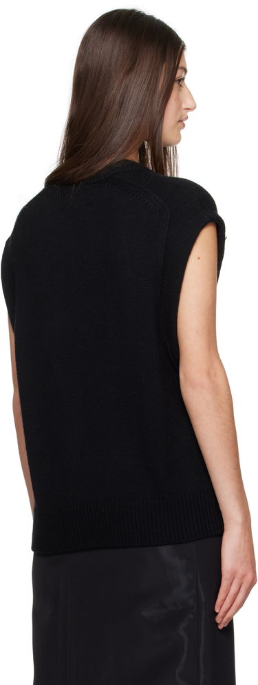 Sveter Loulou de Saison Loulou de Saison Mari Sleeveless Knit Top Čierna | MARI, 2