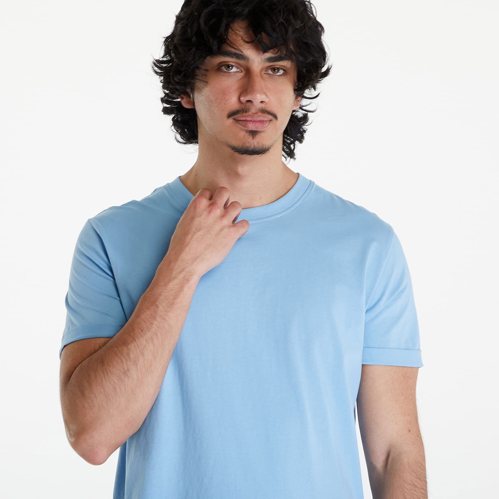 Cotton Badge T-Shirt Dusk Blue