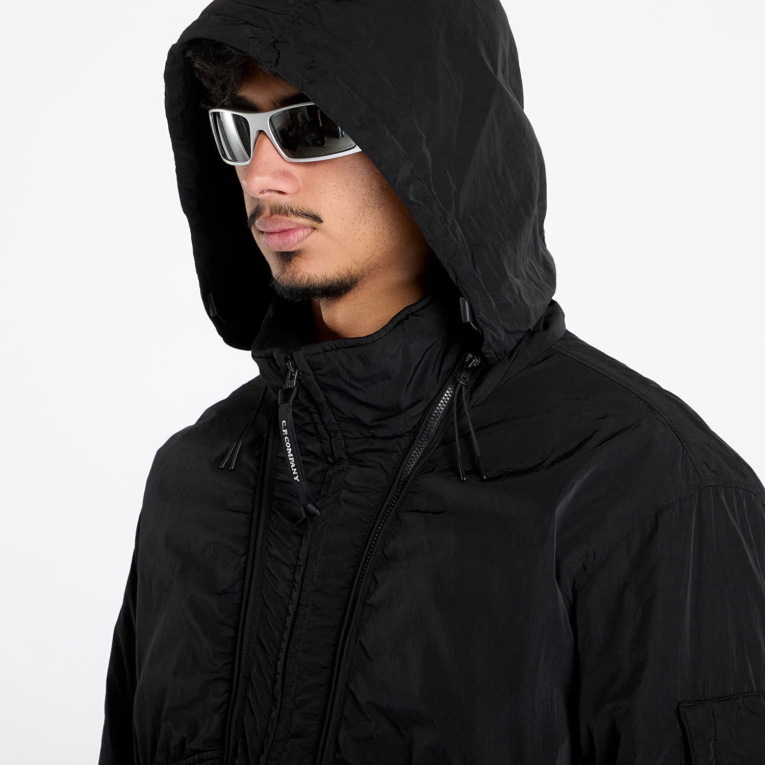 Prešívaná bunda C.P. Company Black Chrome-R Body Zippers Padded Jacket Čierna | 17CMOW089A-005904G, 1