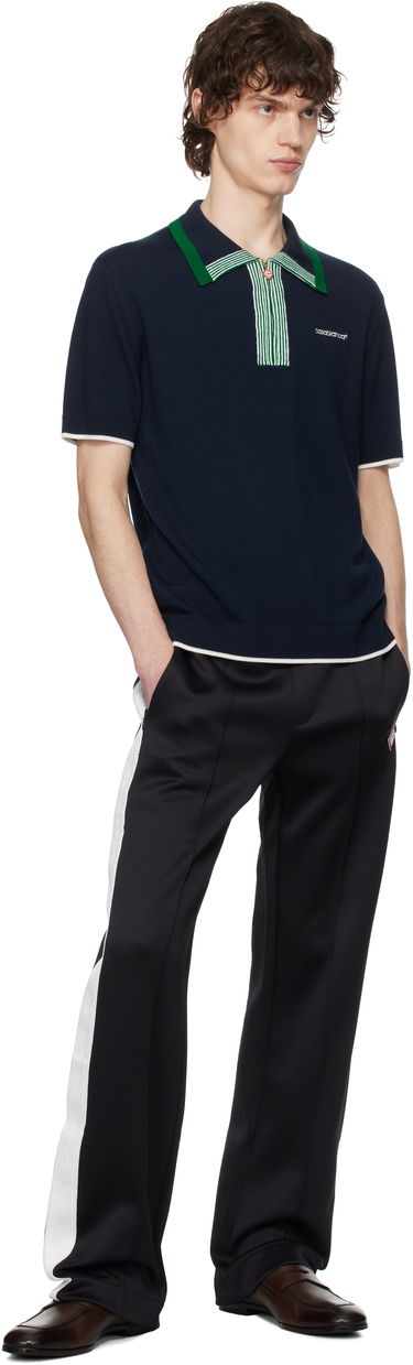 Polo tričko Casablanca Casablanca Tennis Polo Navy | MPS25-KW-846-01, 4