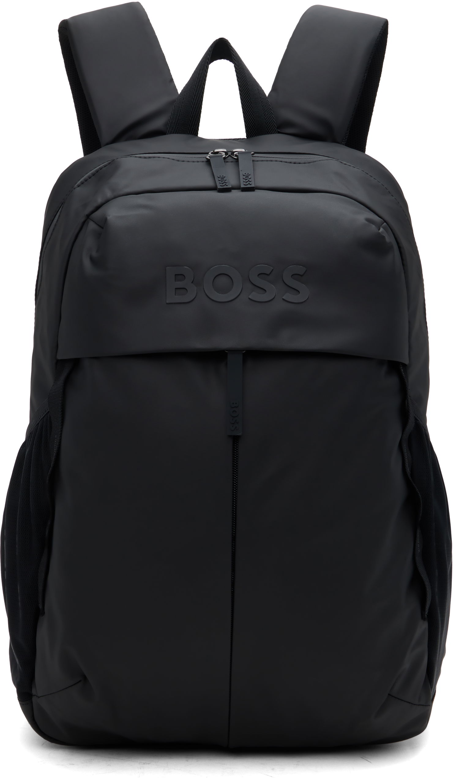 Batoh BOSS Faux-Leather Logo Backpack Čierna | 50536286, 0