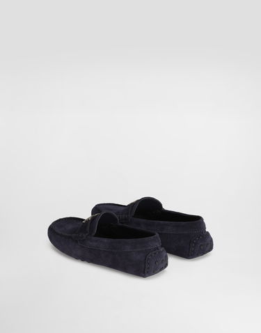 Doplnky Dolce & Gabbana Dolce & Gabbana Suede Loafers With Logo Navy | DA5268A12508H669, 2